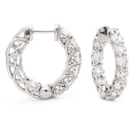 Crossover Claw Set Hoops 2.55ct