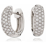 Five Row Pave Hoops 1.10ct