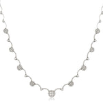 Fancy Pave Daisy Tennis Chain 2.90ct