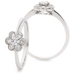 Deco Cluster Ring 0.30ct