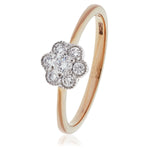 Deco Cluster Ring 0.50ct