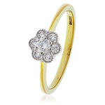 Deco Cluster Ring 0.50ct