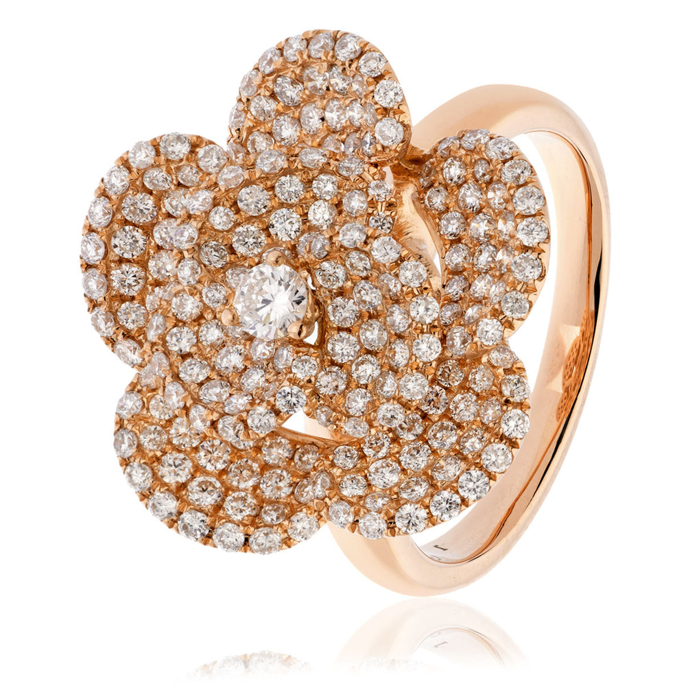 Flower Cocktail Ring 1.20ct