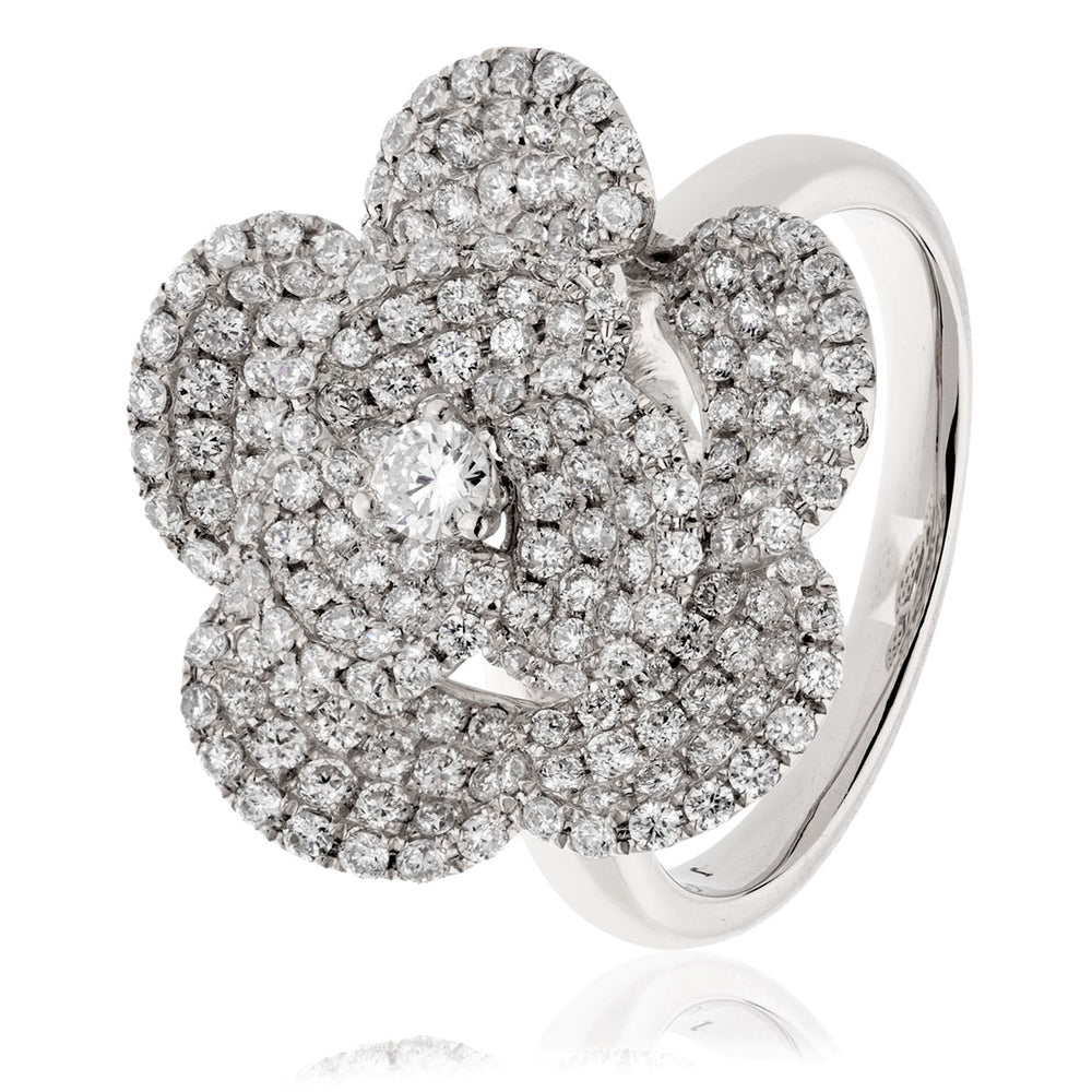 Flower Cocktail Ring 1.20ct