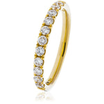 Shared Claw Half Eternity Ring 0.20ct