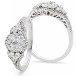 Round Cluster Dress Ring 0.70ct