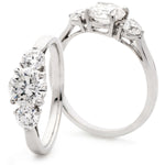 Double Gallery Three Stone Ring 1.50ct