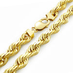 9ct Solid Diamond Cut Rope Chain (2.2mm)
